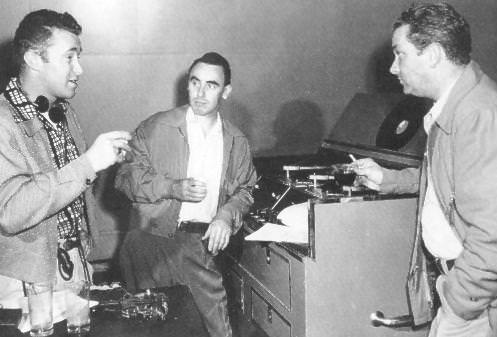 Sound engineers Ray Kemper, and Tom Hanley, along with producer and director, Norman Macdonnell