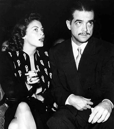 Katherane Hepburn and Howard Hughes